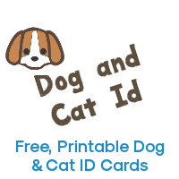 dog & cat ID - The best free printable dog id card and cat id card. Dog  Identification cards and Cat Identification cards are a great forms of  additional pet safety and